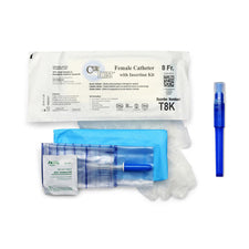 product image Cure Twist® Catheter – Female 6" Straight Tip, Pre-Lubricated with Insertion Kit