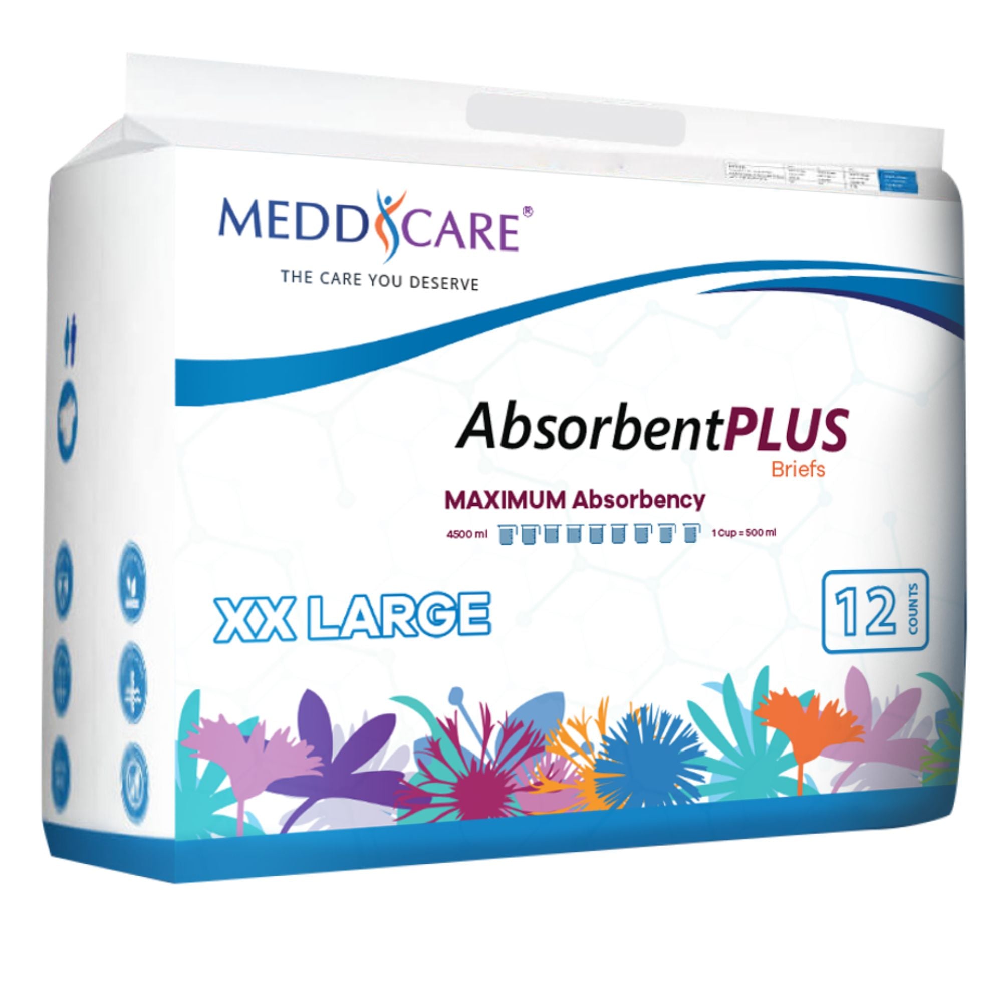 Meddcare Absorbent Plus Overnight Brief